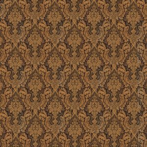 پارچه مبلی شانل سه گل جسیکا مشکی نسکافه ای 0802